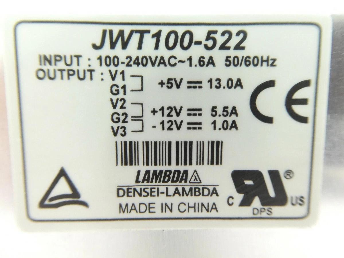 Used Densei-Lambda JWT100-522 Power Supply Reseller Lot of 2 Working Surplus