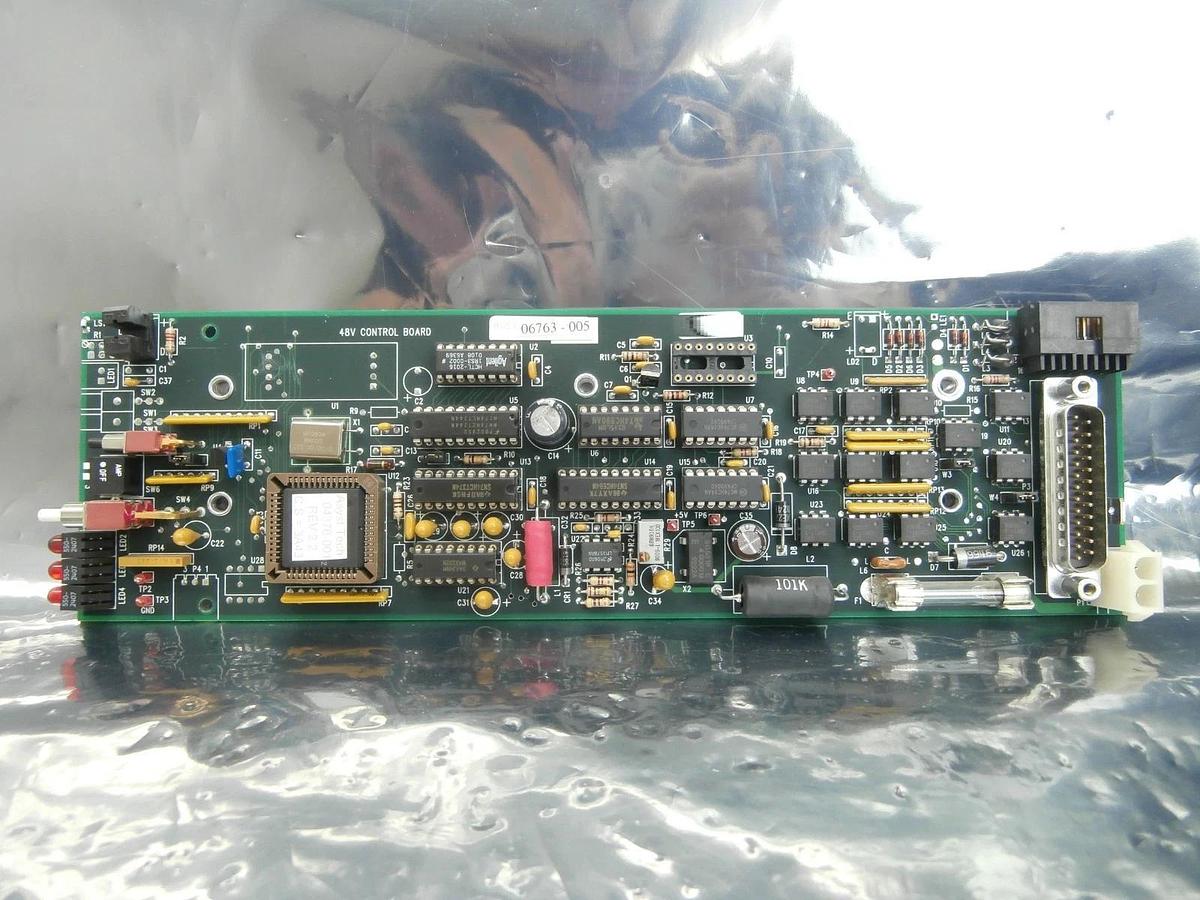 Used Asyst Technologies 06763-005 48V Control Board PCB 04376-001 Rev. 2.2 Used