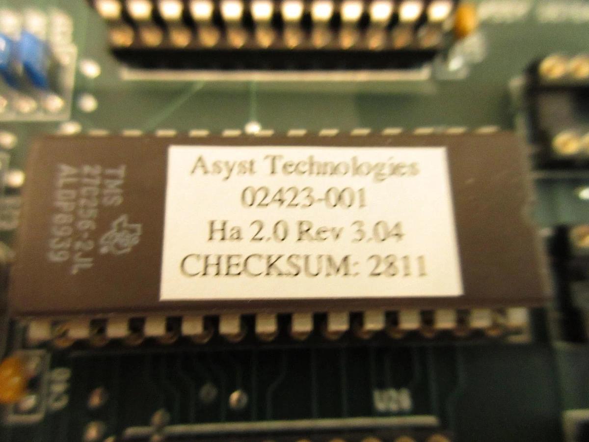 Used Asyst Technologies 860 Vacuum Arm with Arm Controller Board PCB 06764001 Used