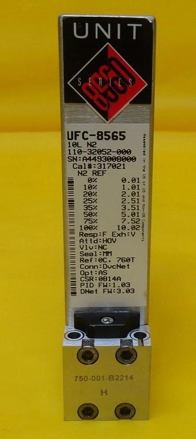 Used Unit Instruments UFC-8565 Mass Flow Controller MFC 10L N2 8560 Used Working