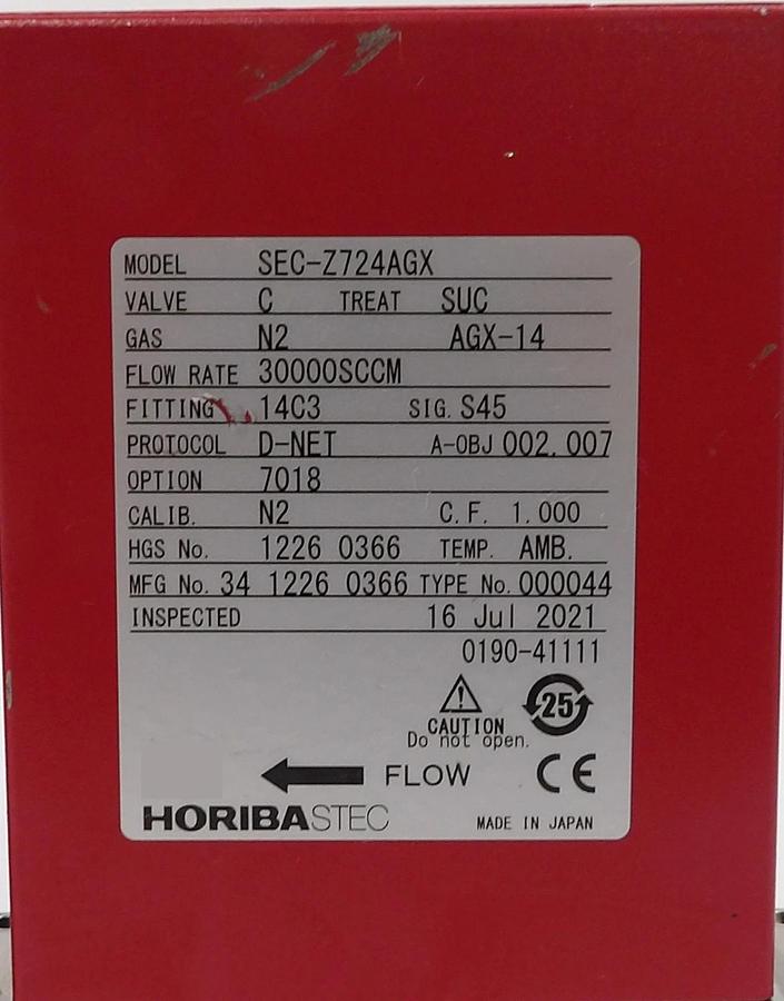 Used Horiba STEC Z700 Mass Flow Controller MFC SEC-Z724 SEC-Z714 Lot of 6 Working