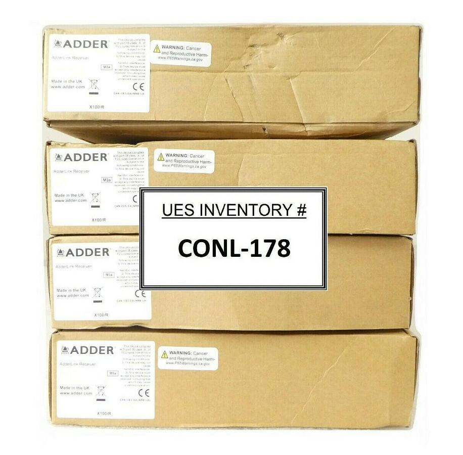 Used Adder X100/R ADDERLink Extender Receiver Reseller Lot of 4 New Surplus