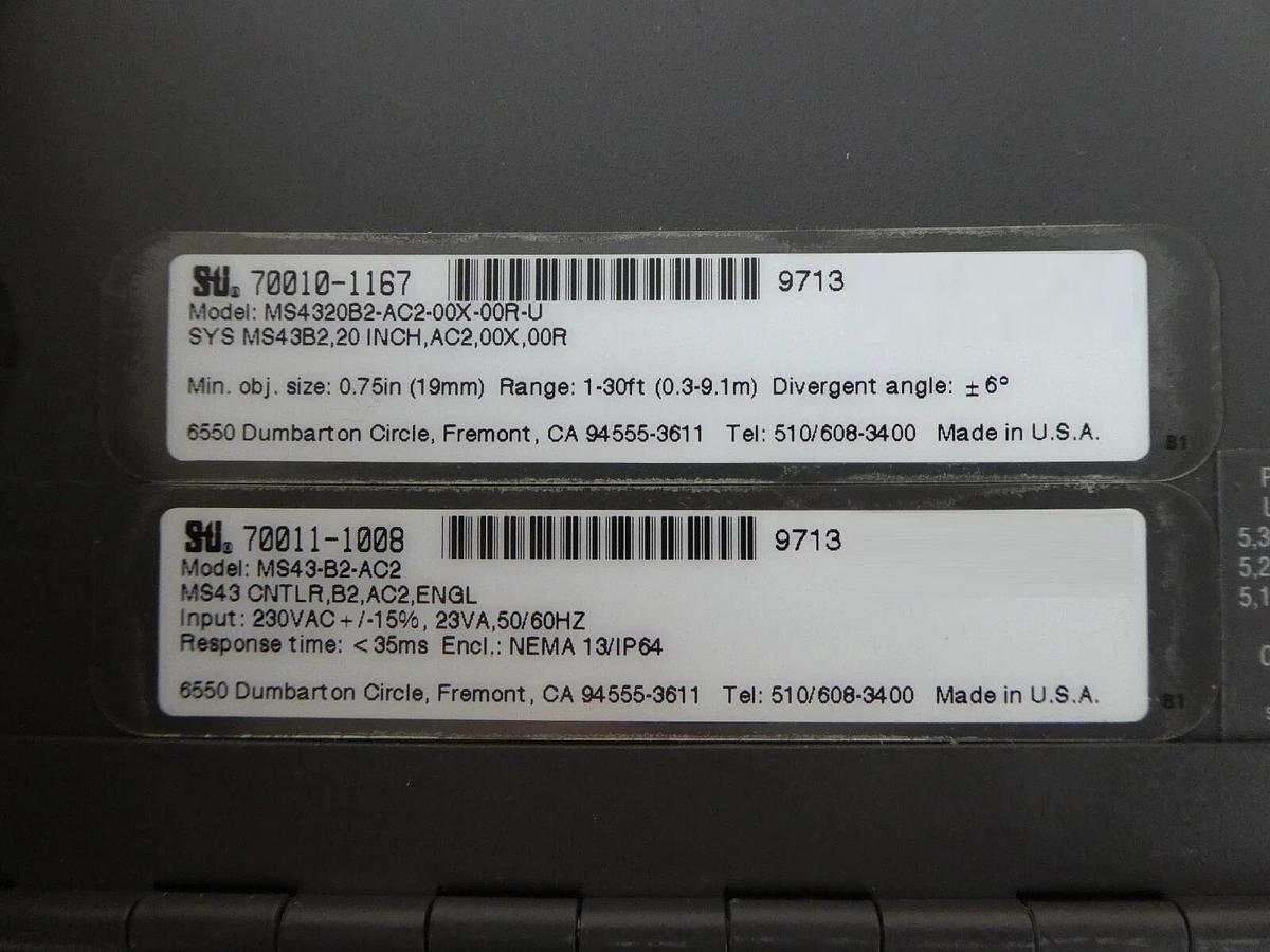 Used Sti Light Curtain Controller MiniSafe FlexSafe Series 4300B Lot of 5 Working