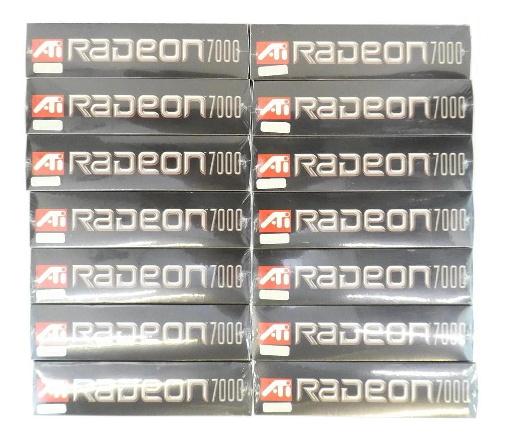 Used ATI Technologies 100-430320 Radeon 7000 VGA AGP 32 MB DDR Reseller Lot of 14 New