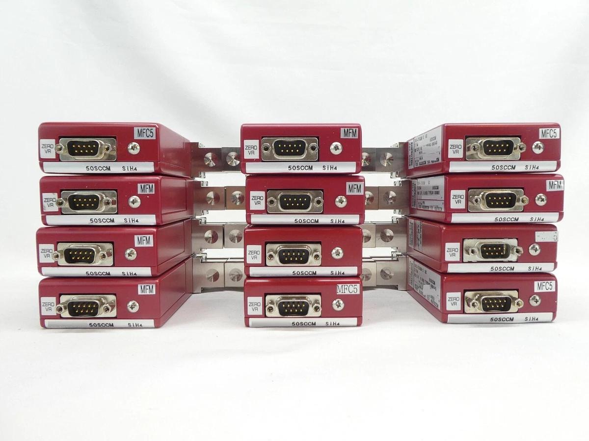 Used STEC SEC-7330M Mass Flow Controller MFC 50 SCCM SiH4 Reseller Lot of 12 Working
