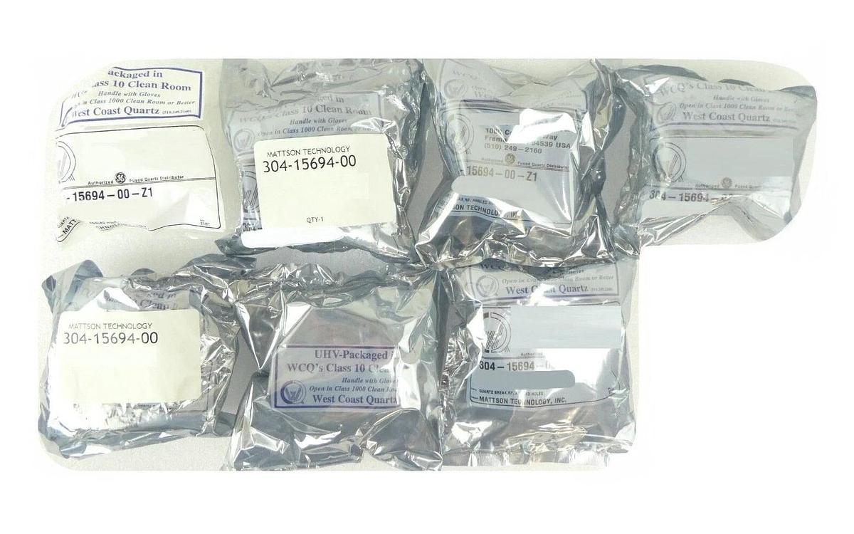 Mattson Technology 304-15694-00-Z1 Quarts RF Break Angled Holes Lot of 7 New
