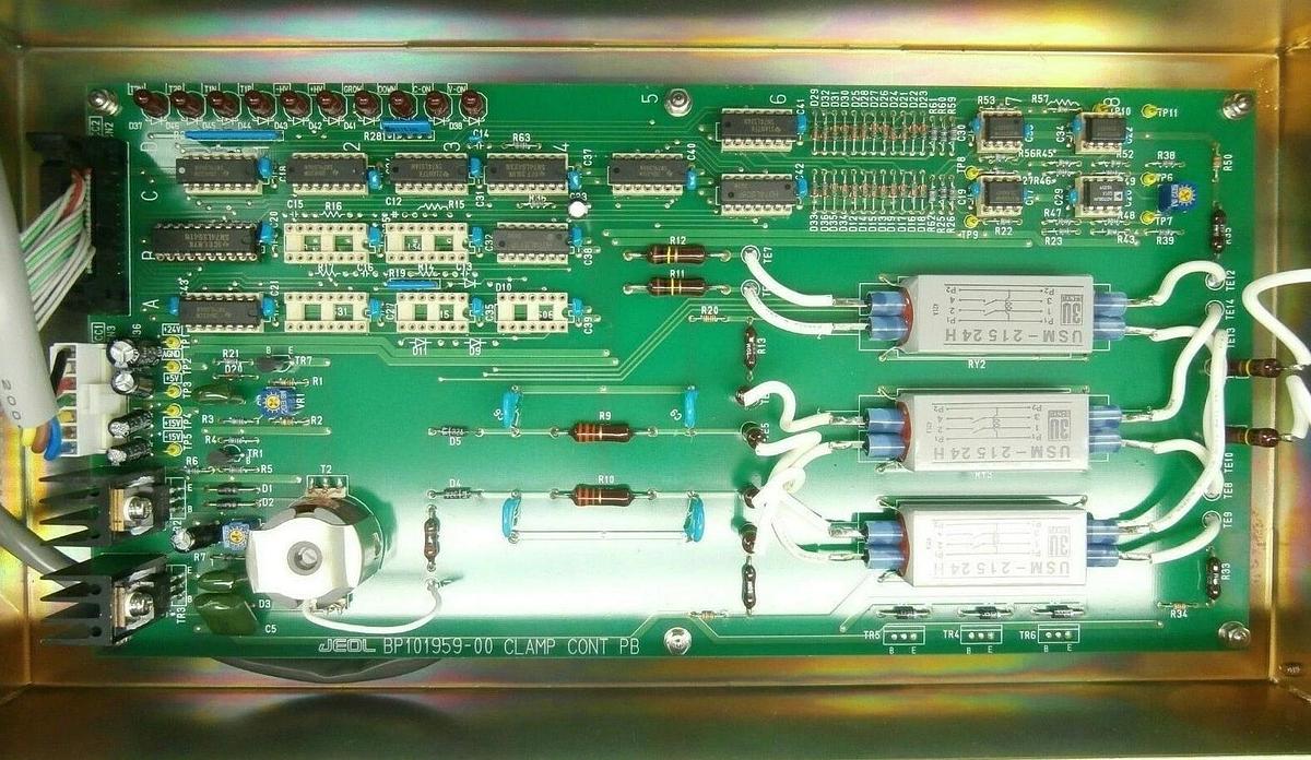 Used JEOL CLAMP CONT CCT Controller PCB Assembly BP102020-00 JWS-2000 SEM Working