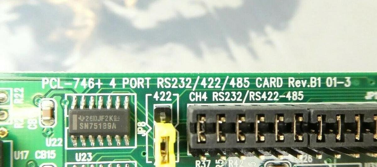 Used Advantech PCL-746+ 4-Port Communications PCB Card RS-232/422/485 ASM Working