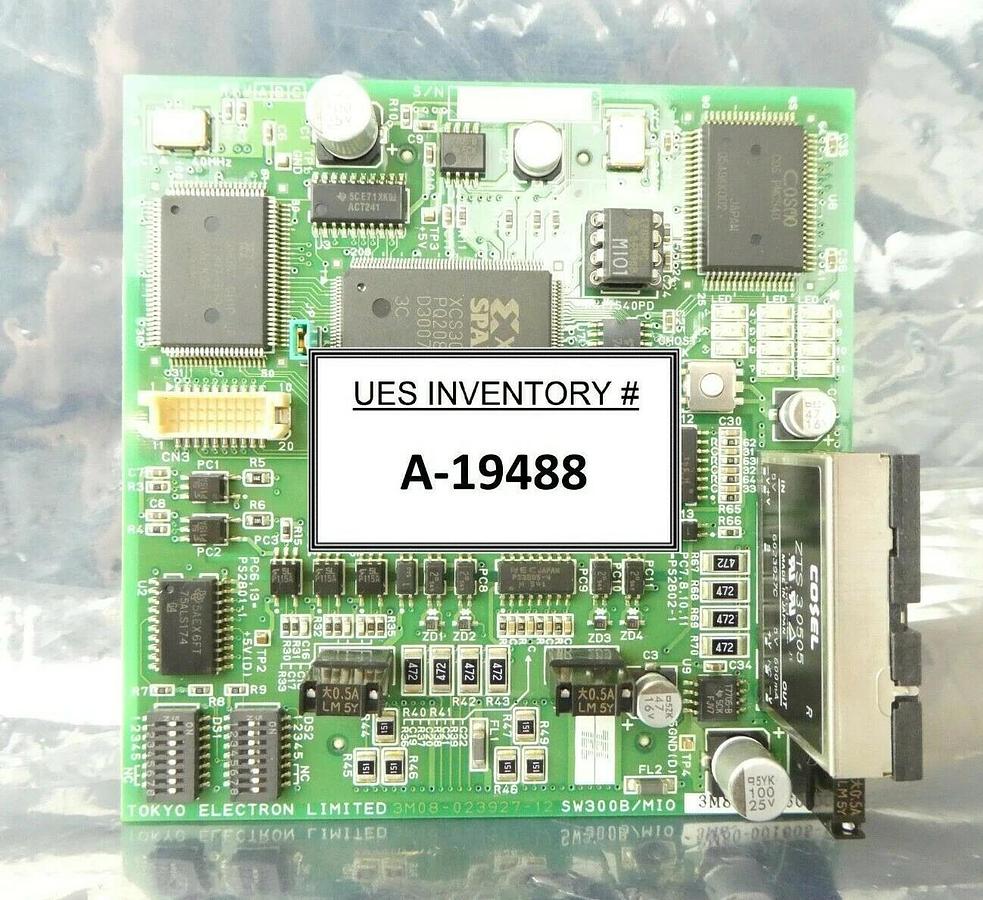 Used TEL Tokyo Electron 3M80-001605-11 Input/Output PCB SW300B/MIO Trias CVD Working