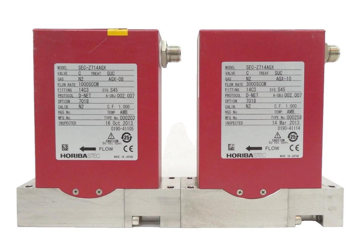 Used Horiba STEC SEC-Z714AGX Mass Flow Controller MFC Z700 Reseller Lot of 8 Working