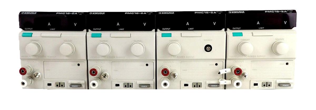 Used Kikusui Electronics PMC18-2A Power Supply Reseller Lot of 4 TEL Unity II Working