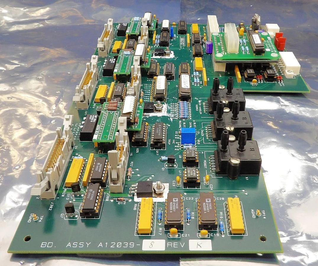 Used Rudolph A12039-8 Wafer Handler Distribution PCB Focus Security 12244 Working