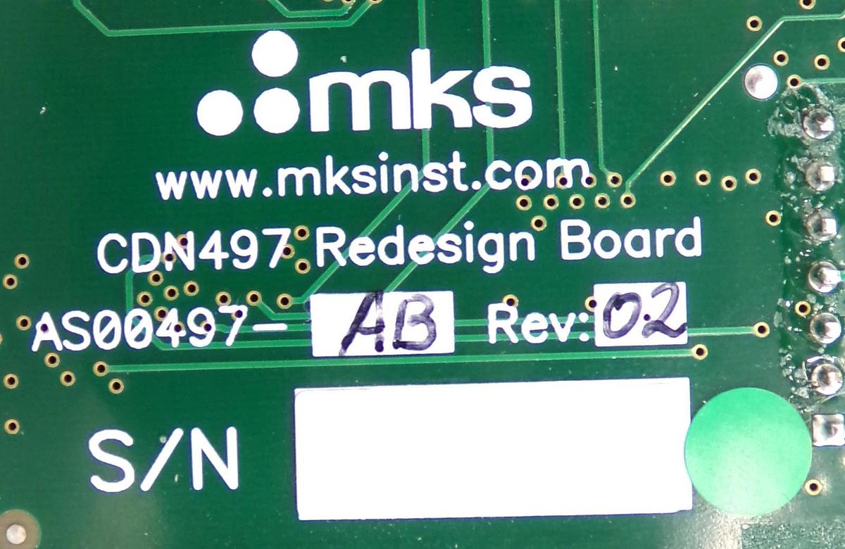 Used MKS Instruments AS01500-58 Interlock Module PCB CDN497 AMAT 0190-37798 Working