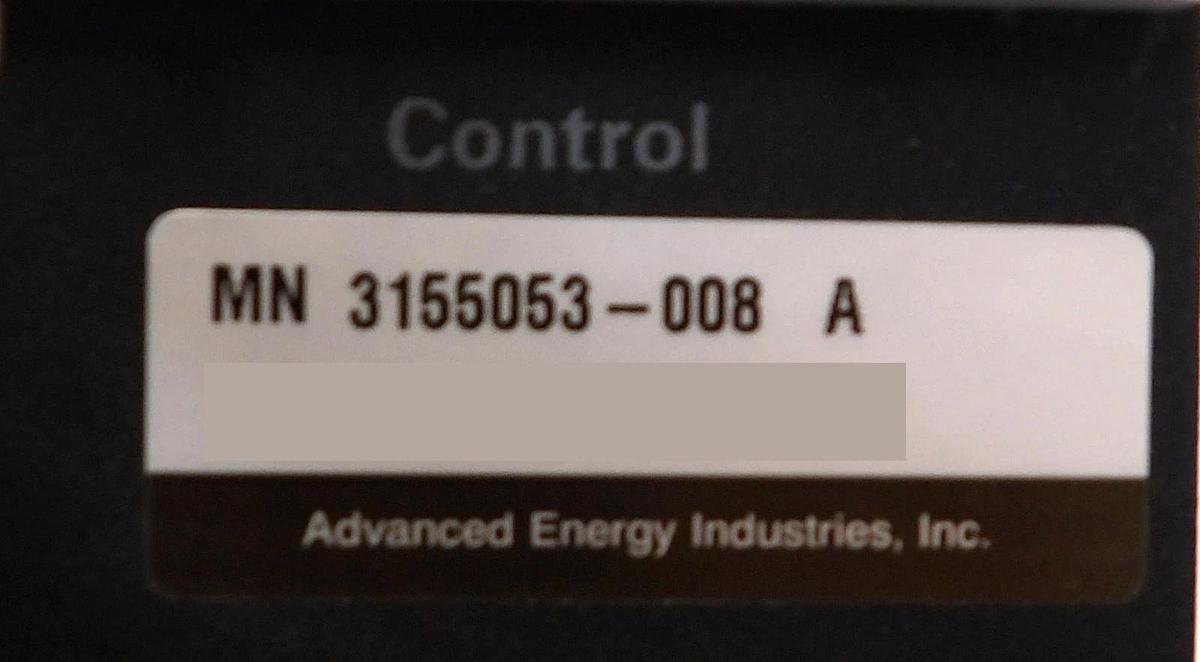 Used RFG 2000-2V AE Advanced Energy 3155053-003 RF Generator Working Surplus