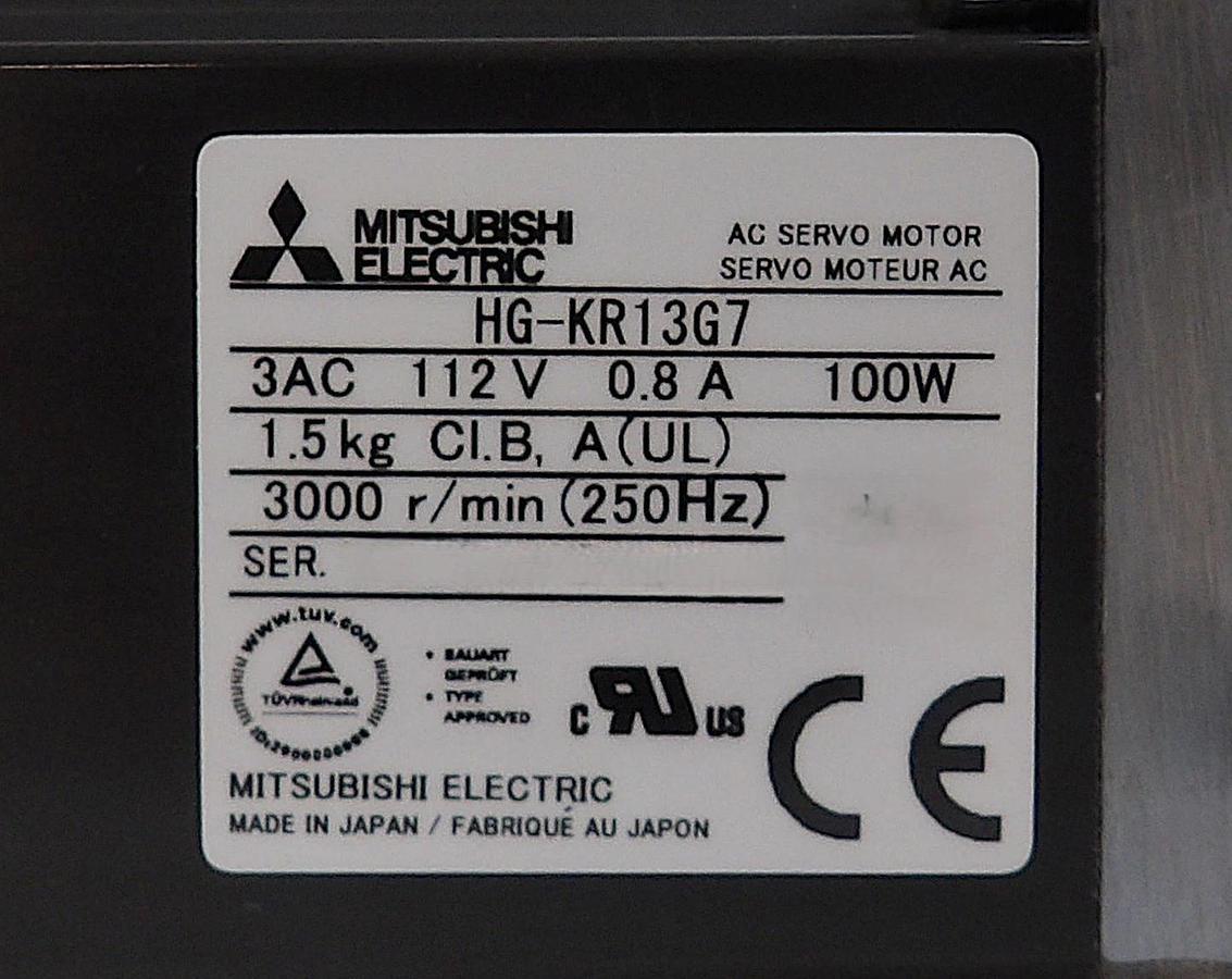 Mitsubishi Electric HG-KR13G7 Servo Drive HPG-14A-21-J2CBKS-SB New Surplus