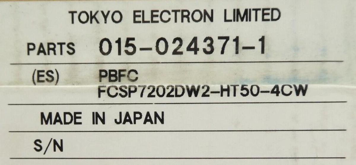 Fujikin FCSP7202DW2-HT50-4CW2-F375B-D1#D MFC TEL 015-024371-1 Lot of 3 New Spare
