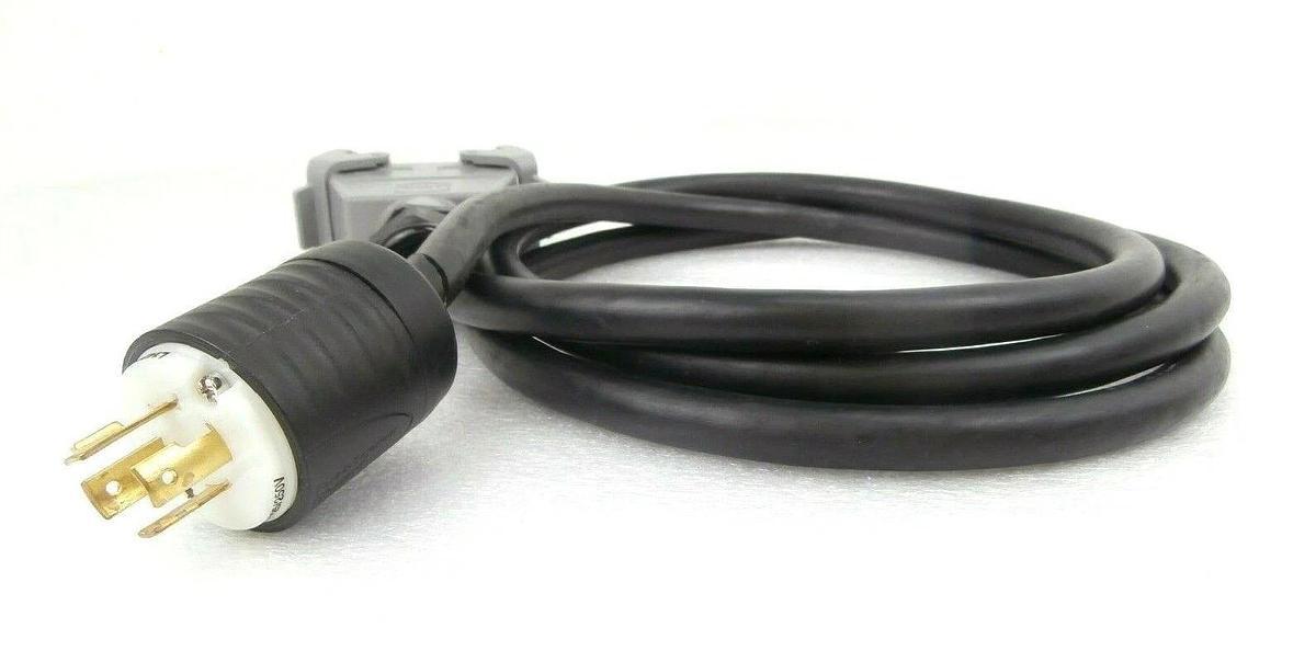 Used Edwards E21909516 iQDP Power Plug with 8.5 Foot Cable 2.5M iQDP40 iQDP80 Working