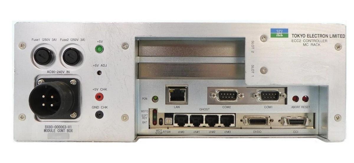 Used TEL Tokyo Electron BX80-000063-V1 ECC2 Controller MC Rack Module Working