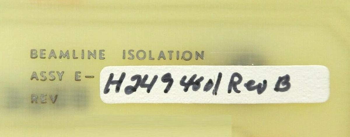 Used Varian Semiconductor VSEA E-H2494001 Beam Line Isolation PCB Card Rev. B Working