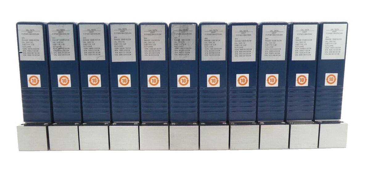 Used Aera PI-98 Series Mass Flow Controller MFC H2 Reseller Lot of 11 Working Surplus