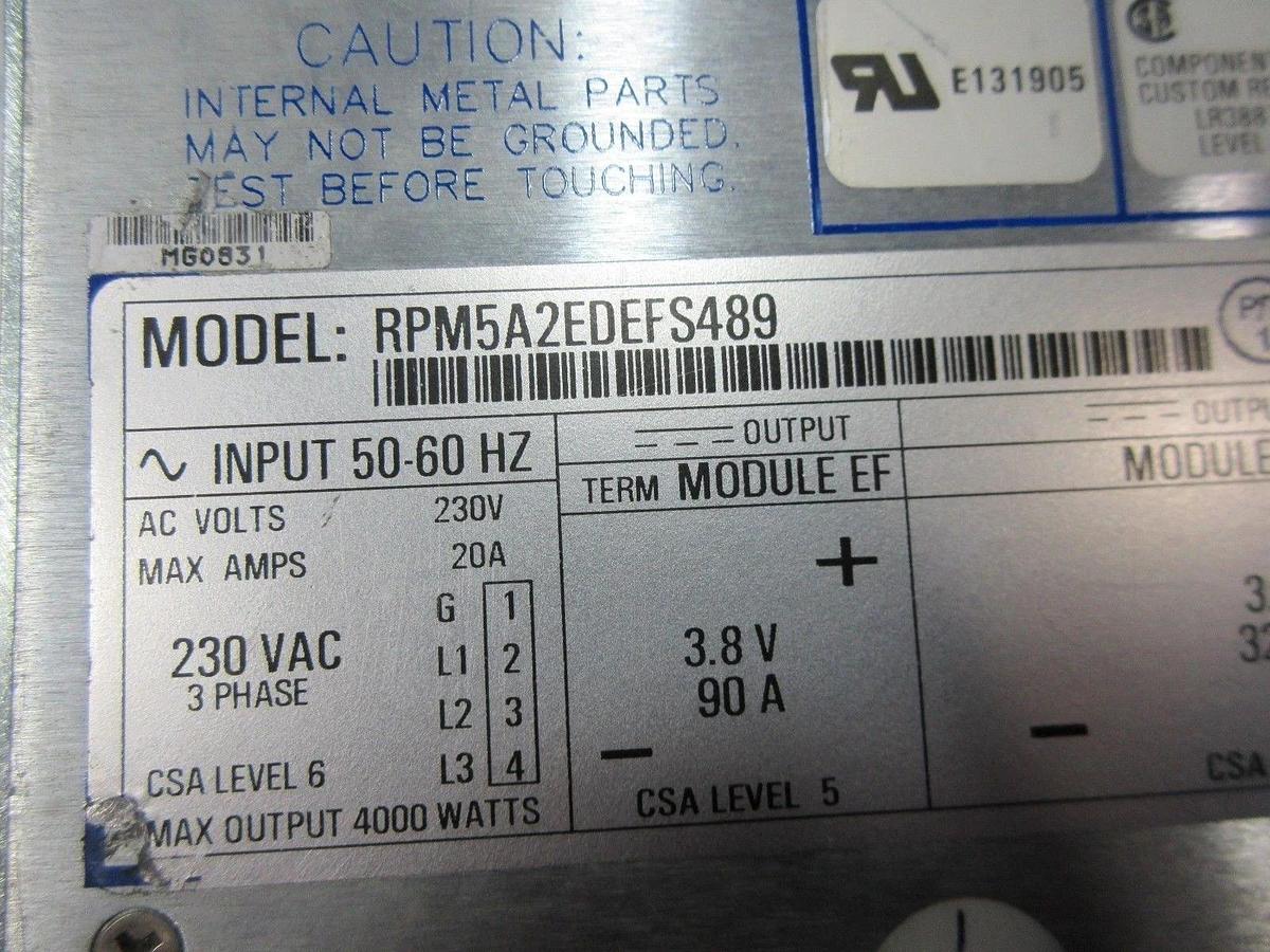 Used Power-One 405-349-00A (489) Power Supply RPM5A2EDEFS489 Lot of 2 Used Working