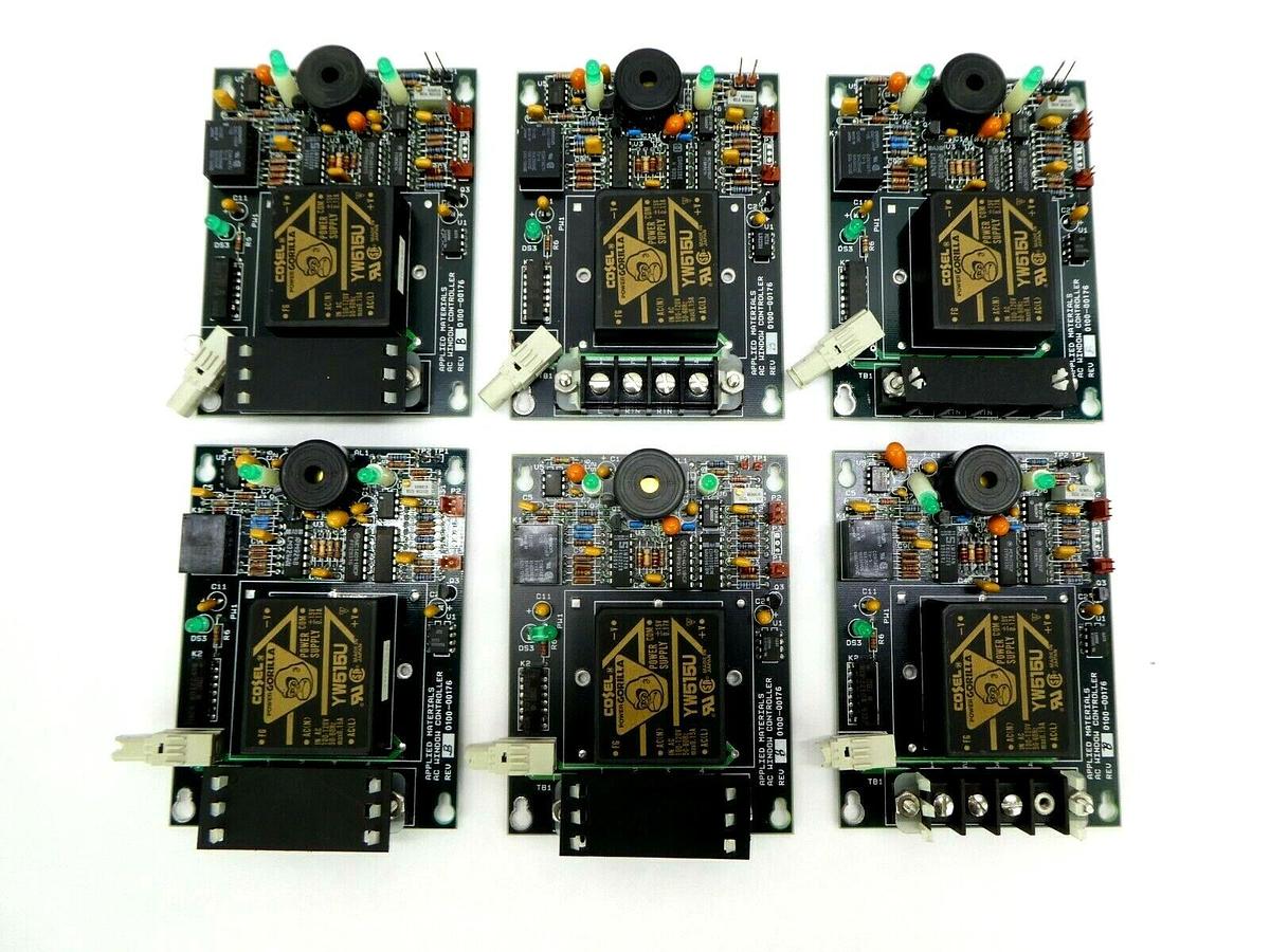 Used AMAT Applied Materials 0110-00176 AC Window Control PCB Lot of 6 Untested