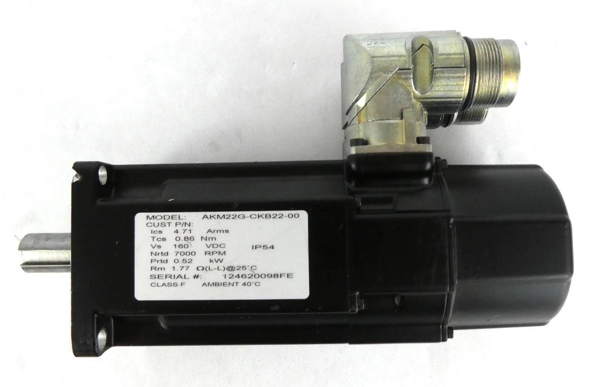 Used Kollmorgen AKM22G-CKB22-00 PM Servomotor AKM Series Working Surplus