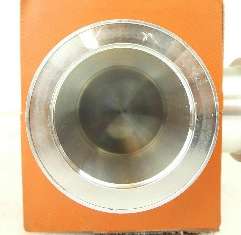 Used SMC XLA-40H-X1018 Heated Pneumatic High Vacuum Angle Valve Trias Working Surplus