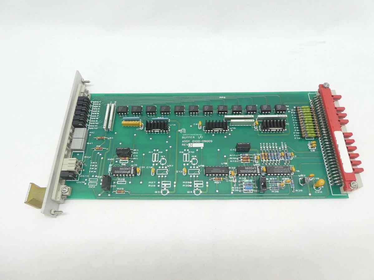 Used AMAT Applied Materials 0100-09009 Buffer I/O PCB Card P5000 Working Surplus
