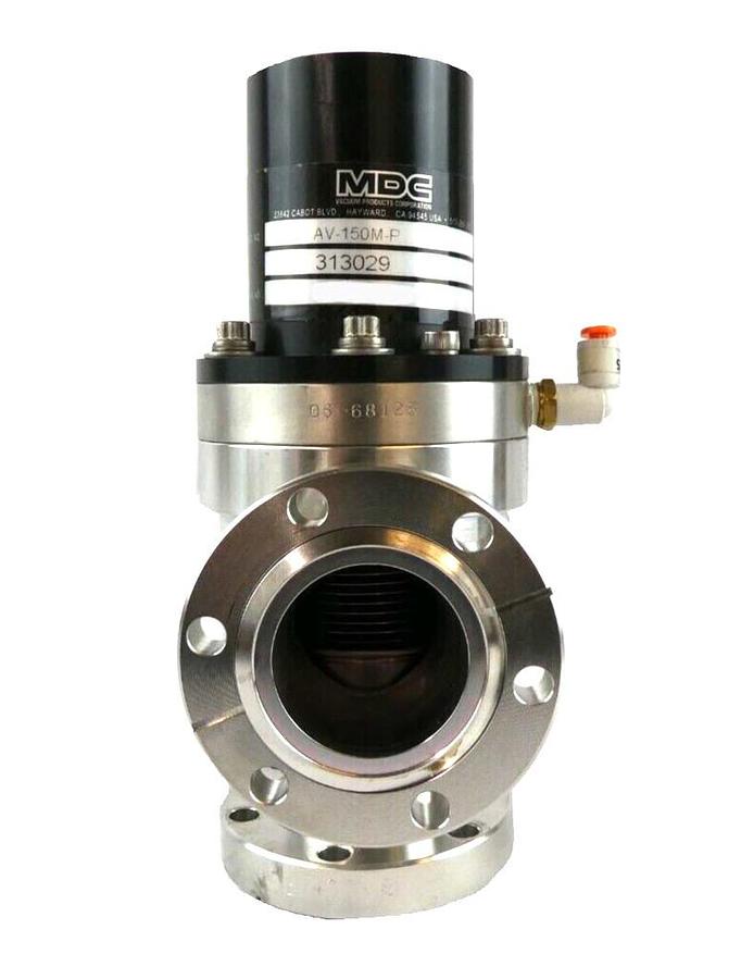 Used MDC Vacuum Products 313029 Pneumatic Angle Valve AV-150M-P Working Surplus