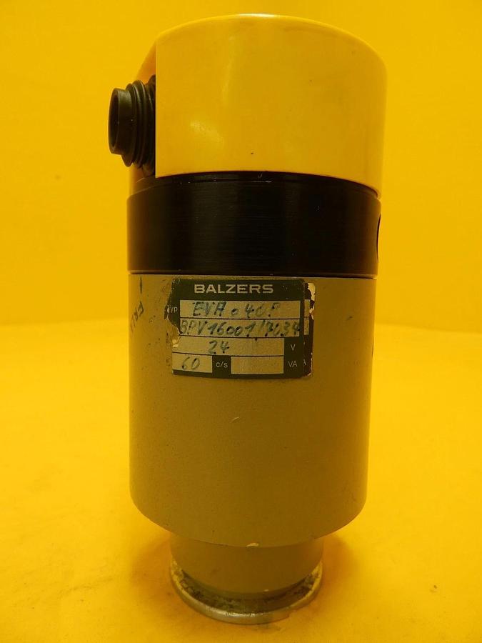 Used Balzers EVA 040 P Vacuum Right Angle Valve BP V16 001 BPV16001 Used Working