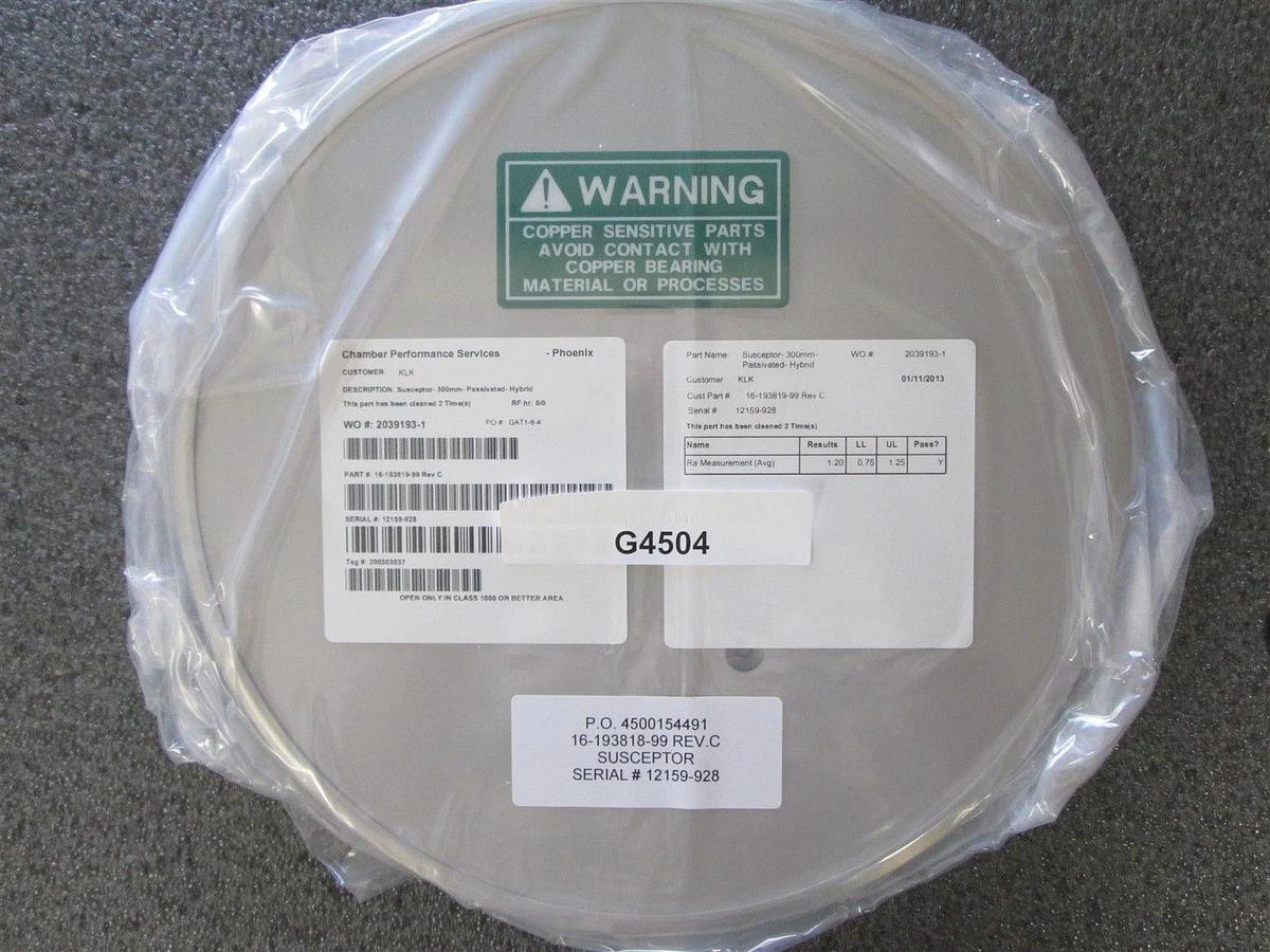 Refurbished ASM 16-193819-99 SUSCEPTOR 300MM HYBRID NON PASSIVATED