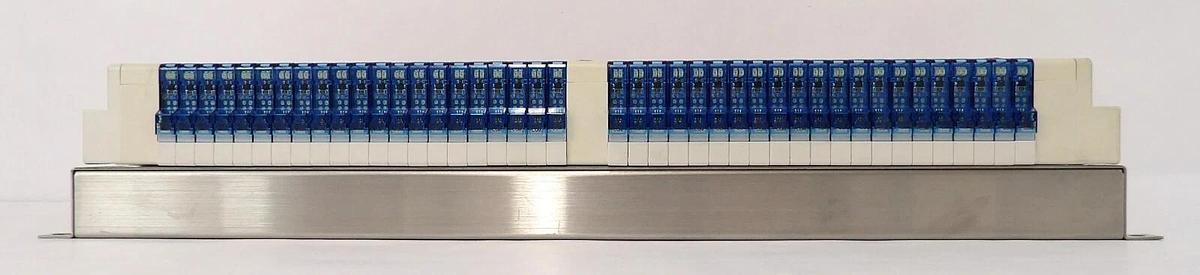 Used SMC IN587-19 42-Port Pneumatic Manifold Assembly Working Surplus