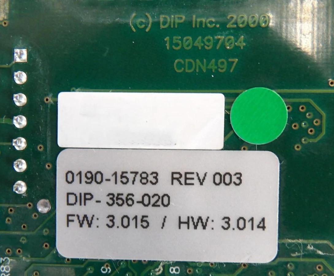 Used MKS Instruments CDN500-33 Etch Axiom Interlock PCB Card AMAT 0190-15783 Working