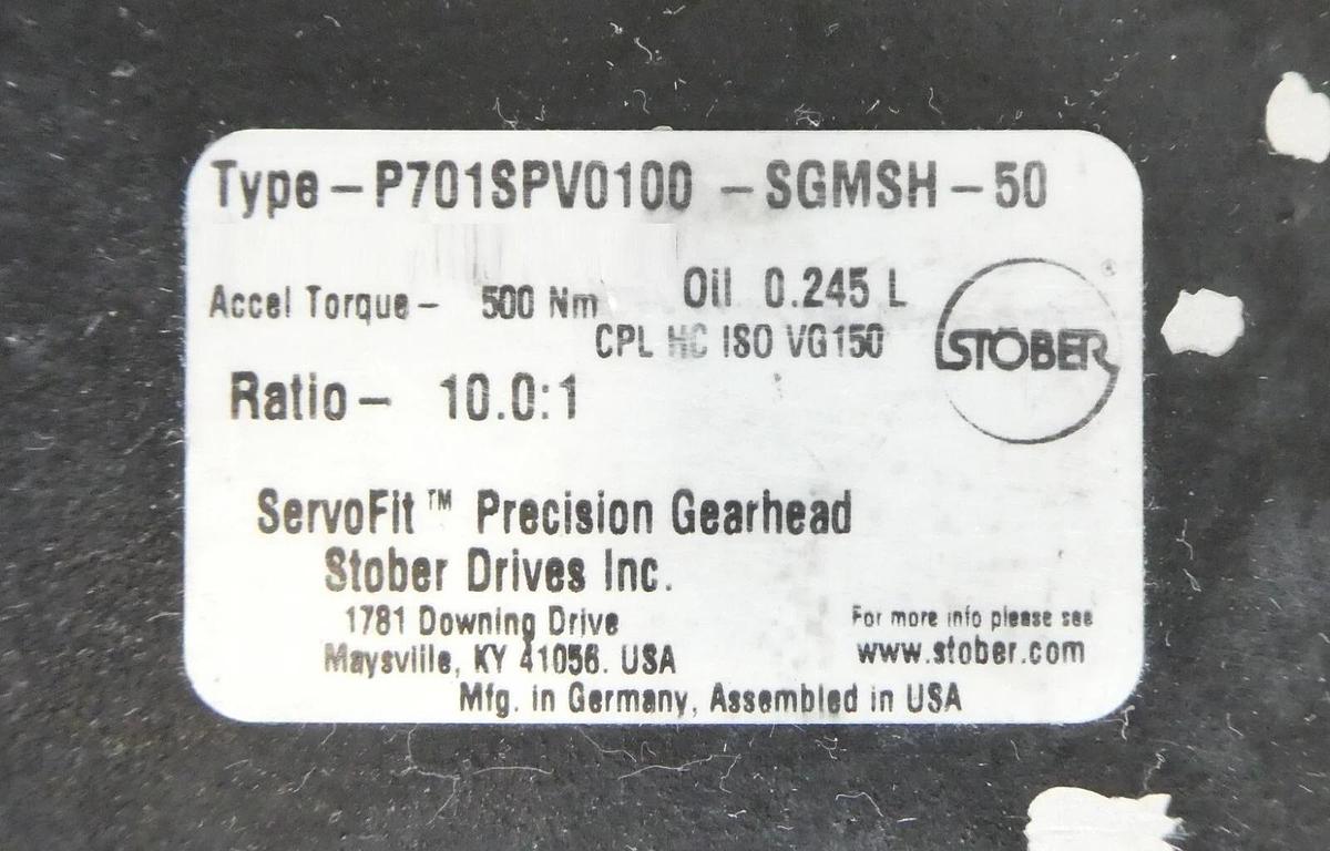 Used Yaskawa Electric SGMS-50A6AB AC Servo Motor Sigma II ST10SB-S50A6 AMAT Working