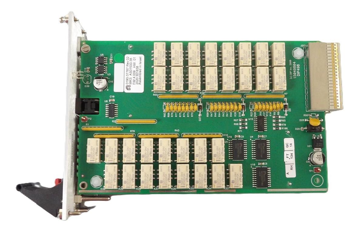 Used MKS Instruments AS01500-38 Interlock Module PCB Card CDN500R-38 AMAT 0190-37787