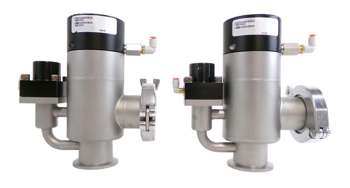 Used MKS Instruments 100016533 UHV Angle Valve Reseller Lot of 2 Working Surplus