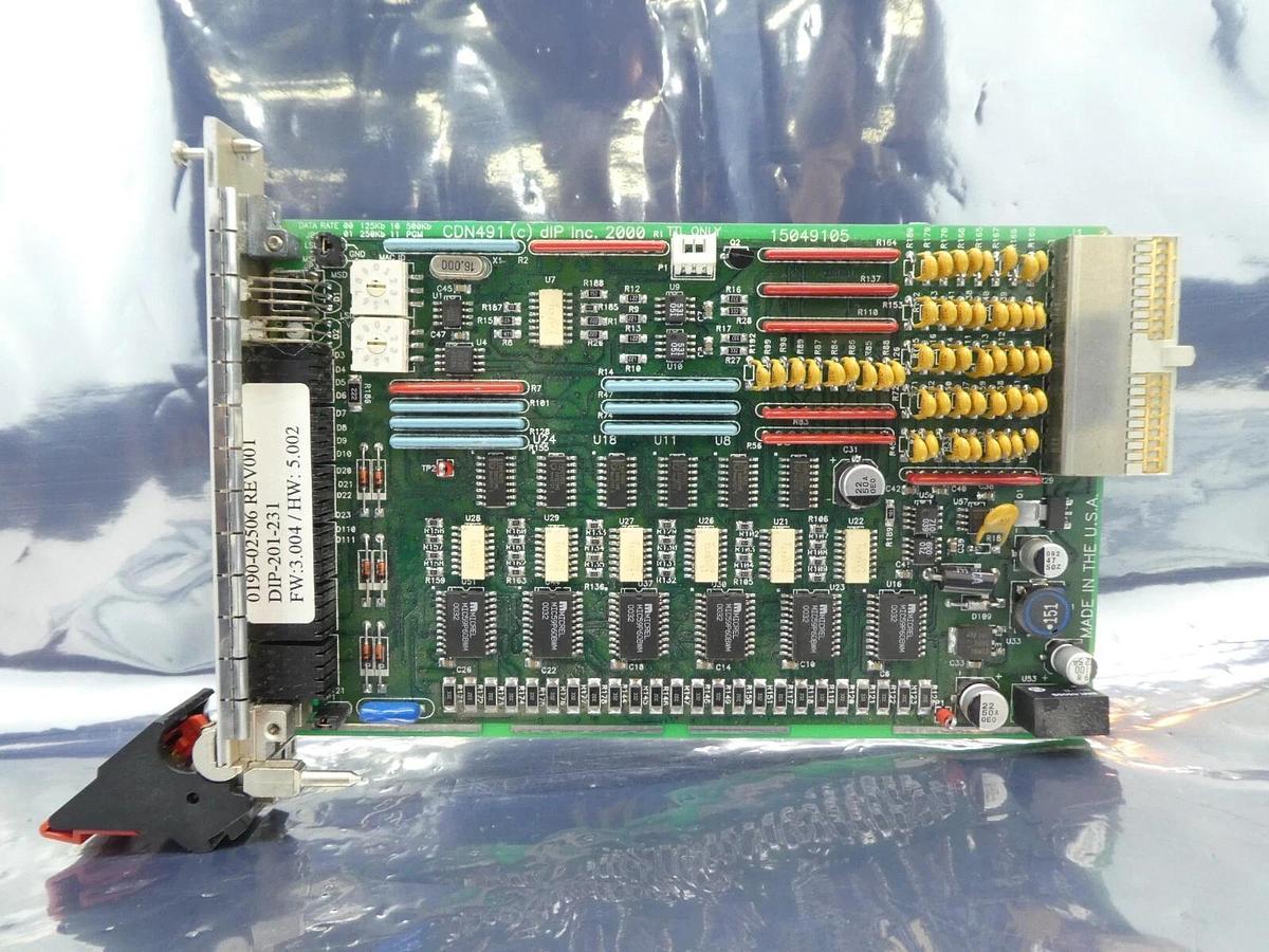 Used DIP 15049105 DeviceNet I/O PCB Card CDN491 AMAT 0190-02506 Lot of 2 Working