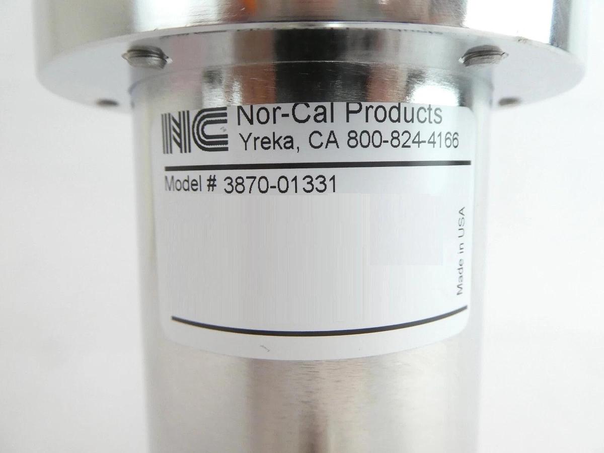 Used Nor-Cal Products 3870-01331 Pneumatic Angle Valve 300mm AMAT Producer Working