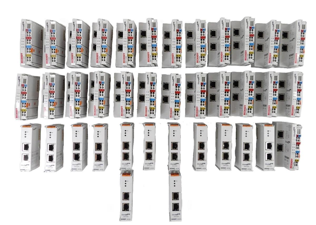Used Beckhoff Automation EtherCAT Terminal EK1100 EK1122 Reseller Lot of 38 Working