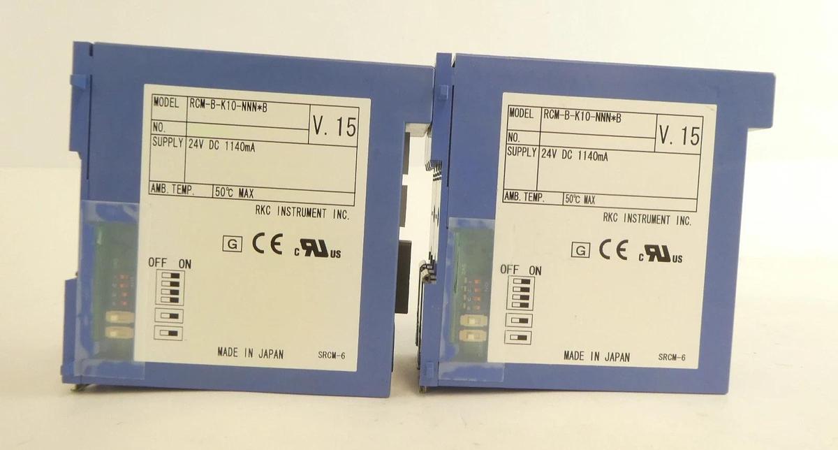 Used RKC Instrument RCM-B-K10-NNN*B Temperature Controller Reseller Lot of 6 Working