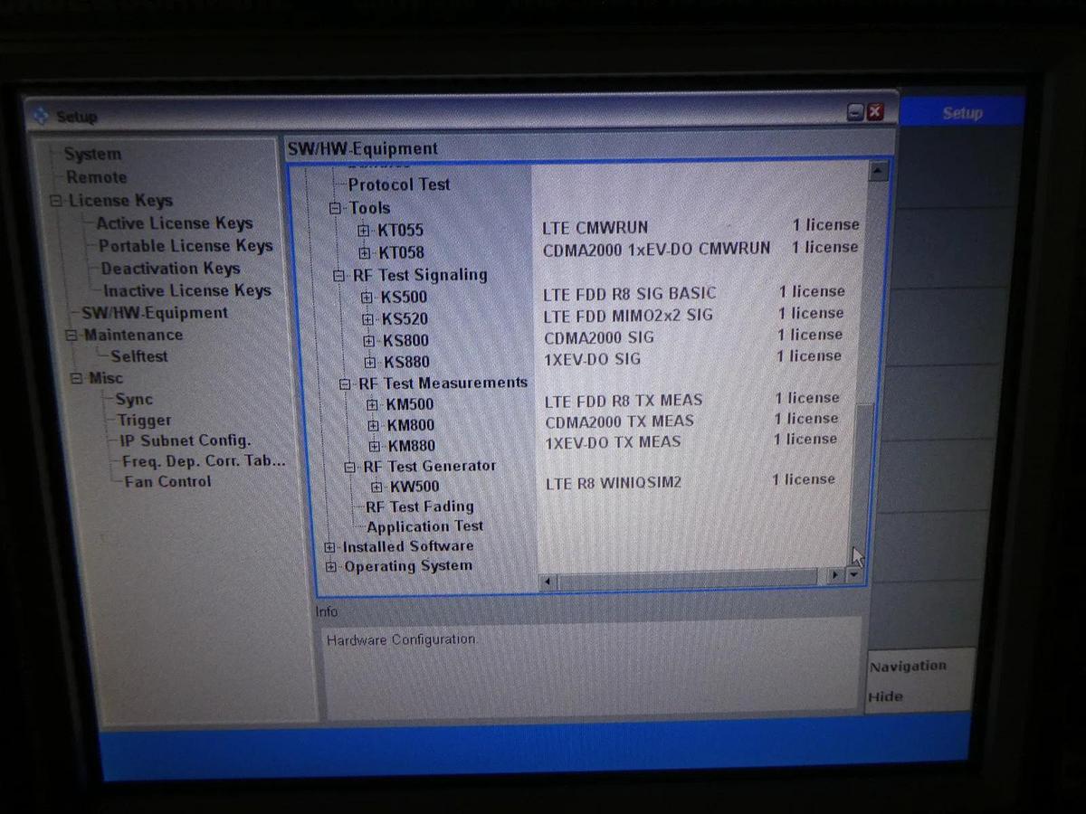 Used Rohde & Schwarz 1201.0002K50 Wideband Radio Comm Tester CMW 500 V 3.7 Non-Signal