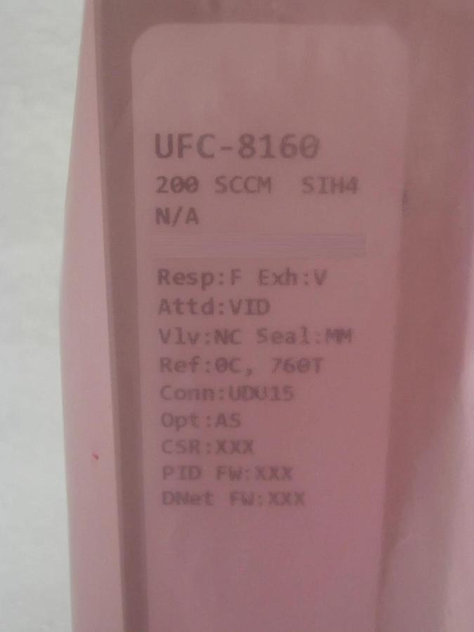 Refurbished UNIT Instruments UFC-8160 Mass Flow Controller MFC 200 SCCM SIH4 Refurbished