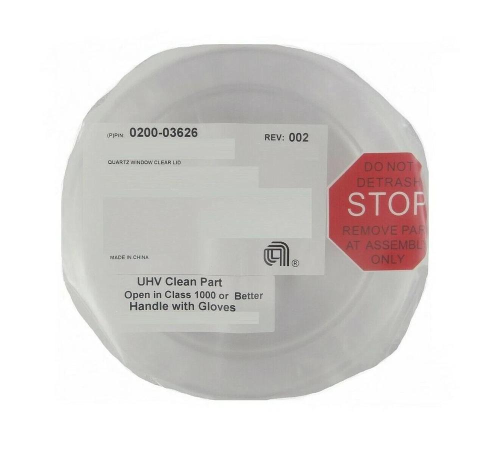 AMAT Applied Materials 0020-03626 Quartz Window Clear Lid New Surplus
