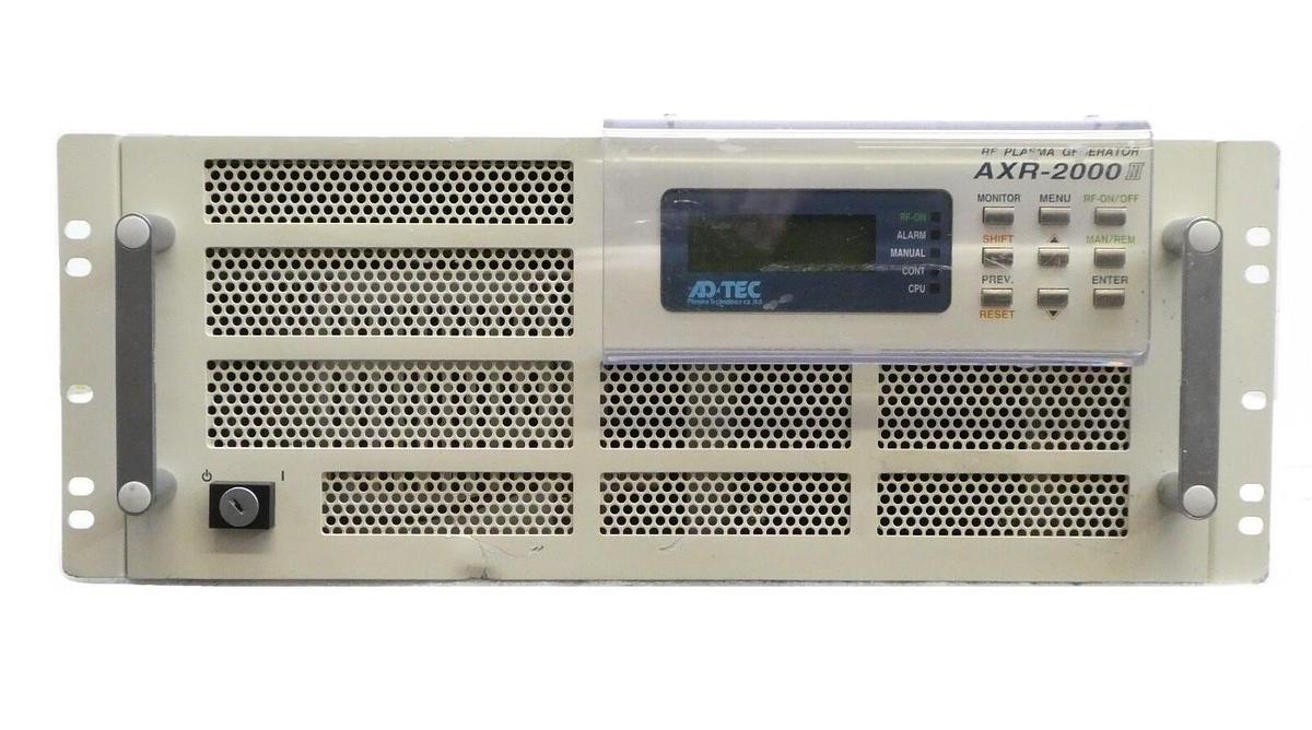 Used ADTEC AXR-2000III Plasma Generator Novellus 27-360919-00 No Key Tested Working