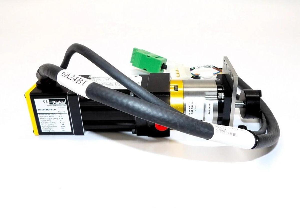 Used Parker SM161BE-NFLN Brushless Servo Motor SM Series Varian E11420220 Working