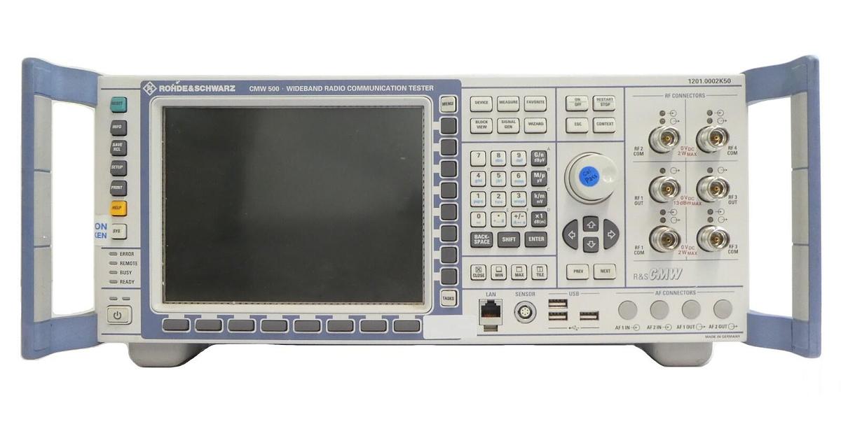 Used Rohde & Schwarz 1201.0002K50 Wideband Radio Tester CMW 500 Working Surplus