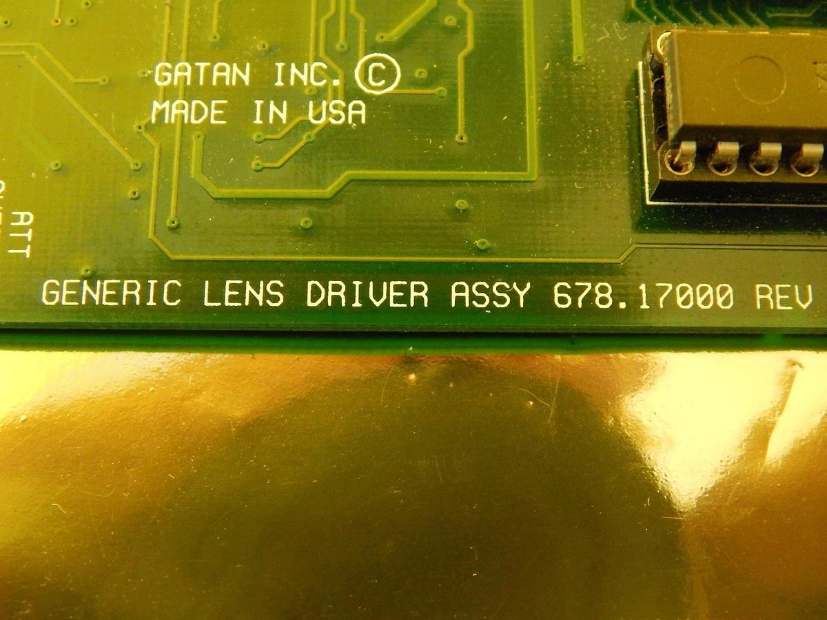 Used Gatan 678-17004 GIB Lens Driver LENS 3 PCB Card Rev. 6 JEOL JEM-2010F Used