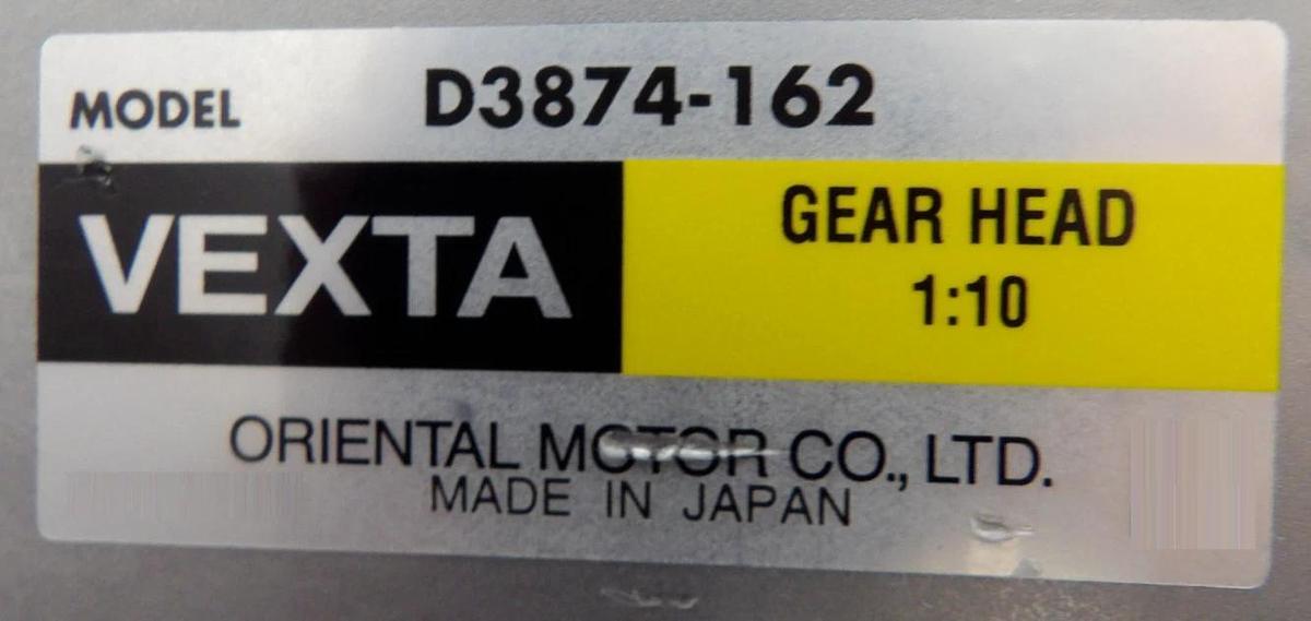Used Oriental Motor BXM6400-GFS Motor Gearhead Assembly D3874-162 VEXTA AMAT Working
