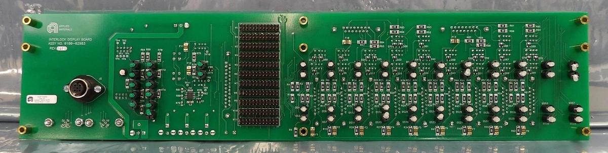 Used AMAT Applied Materials 0100-02983 Interlock Display PCB New Surplus